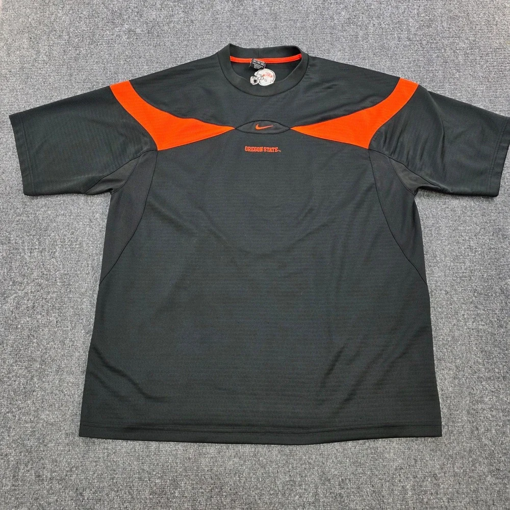 Nike Oregon State Beavers Football Jersey Shirt Men XL Center Swoosh Y2K Dri-FIT